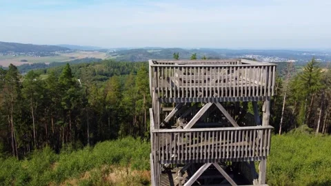 The Ebberg Tower in Balve Eisborn in Sauerland Stock Footage 243428311