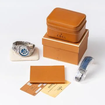 Ebel chronograph, Modulor model. Self-winding watch, with box and internati.. 写真素材