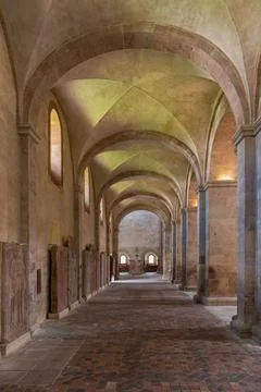 EBERBACH, GERMANY-MAY 29, 2019: The Cistercian monastery of Eberbach Stock Photos