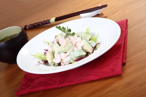 Ebi and avocado Stock Photos