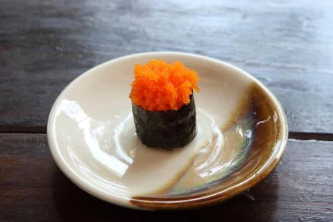 Ebiko sushi Stock Photos