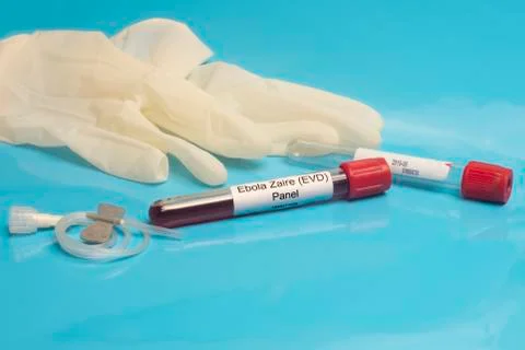 Ebola lab panel Stock Photos
