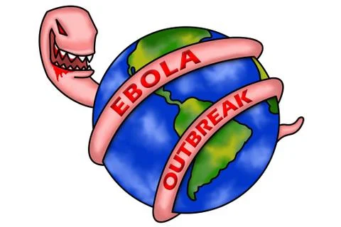Ebola outbreak Stock Illustration