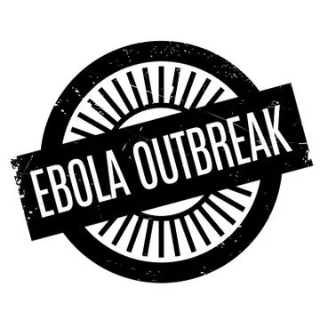 Ebola Outbreak rubber stamp Stock Illustration