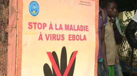 Ebola poster 3 Stock Footage 51450783