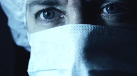 Ebola Quarantine medical health care worker doctor mask,corona virus,COVID-19, Stock Footage