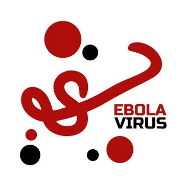 Ebola virus concept. Template for background, banner, poster. Vector EPS10 Stock Illustration