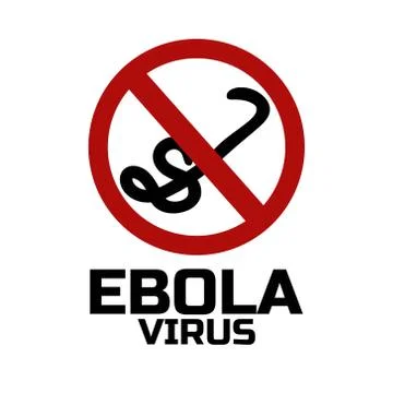 Ebola virus concept. Template for background, banner, poster. Vector EPS10 Stock Illustration