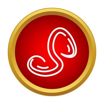 Ebola virus icon representing disease and infection Stock Illustration