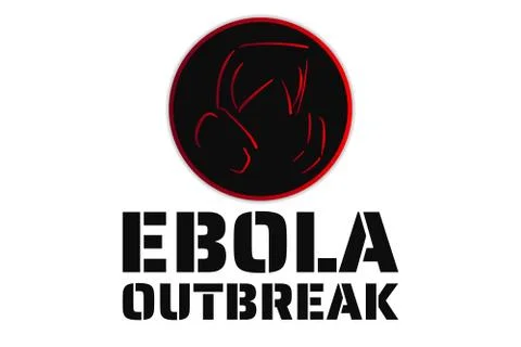 Ebola virus outbreak concept. Template for background, banner, poster with text Stock Illustration
