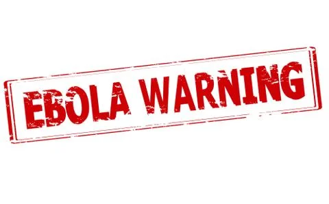 Ebola warning Stock Illustration
