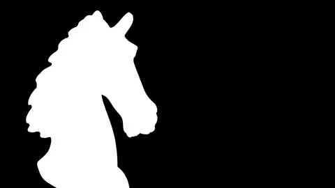 Ebony Horse Bust Matte Видео 92447730