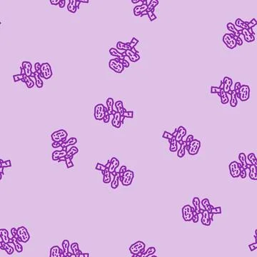 Ebony jungle amazon line vector seamless pattern Stock Illustration