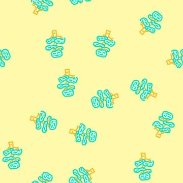 Ebony jungle amazon vector seamless pattern Stock Illustration