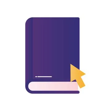 Ebook with cursor vector design Illustrazione stock