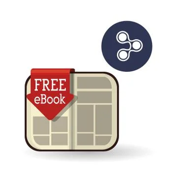 EBook  design. reading icon. White background , vector illustration イラスト素材