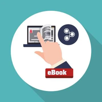 EBook  design. reading icon. White background , vector illustration , vector Stock Illustration