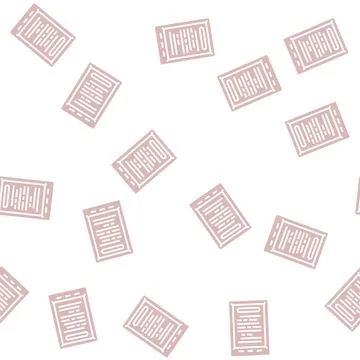 Ebook digital device glyph seamless pattern Illustrazione stock
