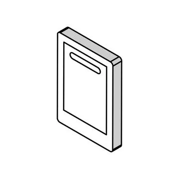 Ebook digital device isometric icon vector illustration Stock Illustration