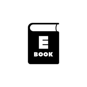 Ebook Flat Vector Icon Stock Illustration