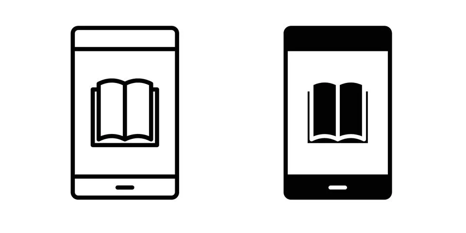 Ebook icon vector design illustrations Stock Illustration