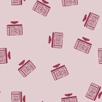 Ebook publishing glyph vector seamless pattern Stock Illustration