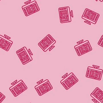 Ebook publishing line vector seamless pattern 스톡 일러스트