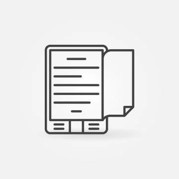 Ebook reader concept icon Stock Illustration