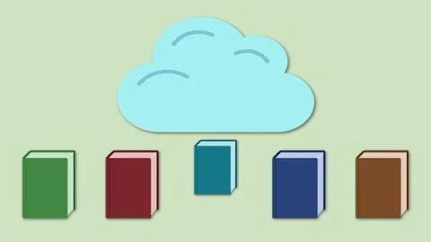 Ebook reader concept Illustrazione stock