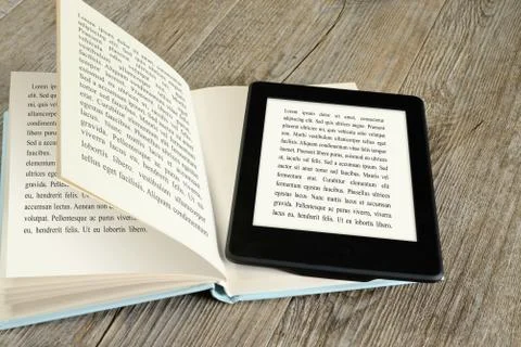 Ebook reader Foto stock