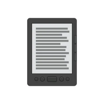 Ebook reader vector flat icon Stock Illustration