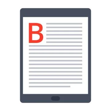 EBook Vector Icon Stock Illustration