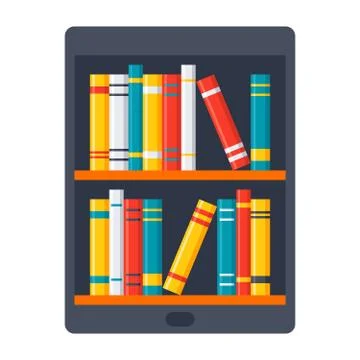 EBook Vector Icon Stock Illustration