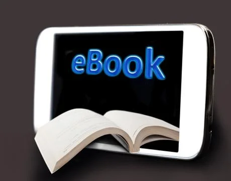 EBooks are always on hand Stock Illustration