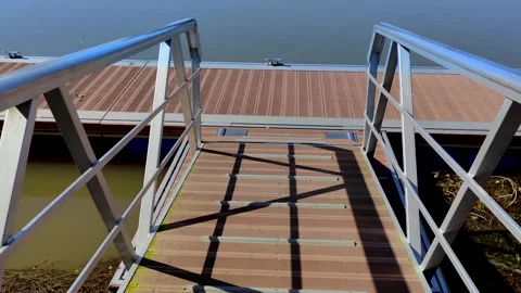 The Ebro River at its final stretch as it flows through Catalonia, Spain. Video stock 319833617