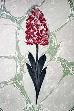 Ebru art background Illustrazione stock