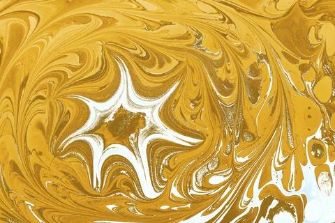 Ebru marble conch effect surface pattern design for print Stock Illustration