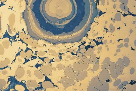 Ebru marble conch effect surface pattern design for print Stock Illustration