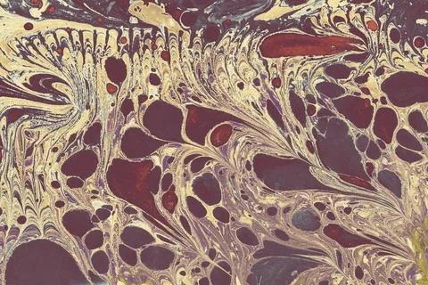 Ebru marble conch effect surface pattern design for print Illustrazione stock