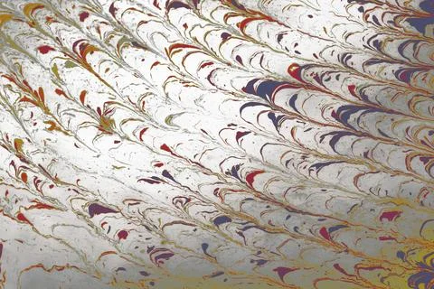 Ebru marble conch effect surface pattern design for print Stock Illustration
