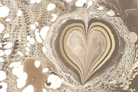 Ebru marble conch effect surface pattern design for print Stock Illustration