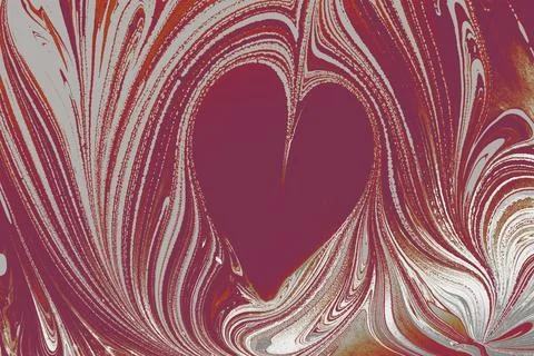 Ebru marble conch effect surface pattern design for print Illustrazione stock