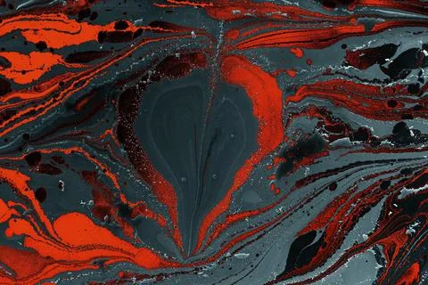 Ebru marble conch effect surface pattern design for print Illustrazione stock