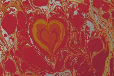 Ebru marble conch effect surface pattern design for print Illustrazione stock