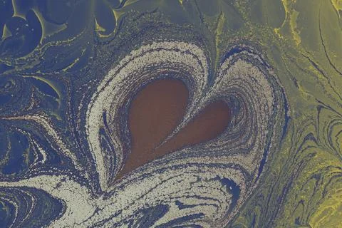 Ebru marble conch effect surface pattern design for print 스톡 일러스트