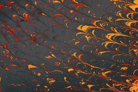 Ebru marble conch effect surface pattern design for print Illustrazione stock
