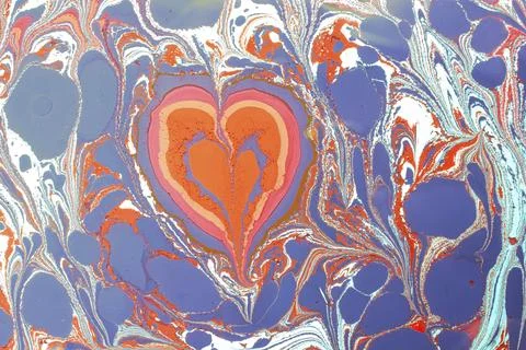Ebru marble conch effect surface pattern design for print 스톡 일러스트
