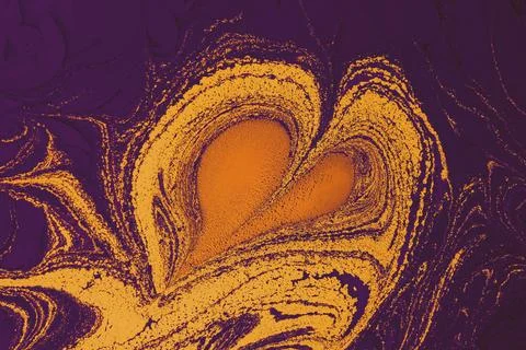 Ebru marble conch effect surface pattern design for print Illustrazione stock