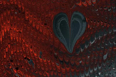 Ebru marble conch effect surface pattern design for print Illustrazione stock
