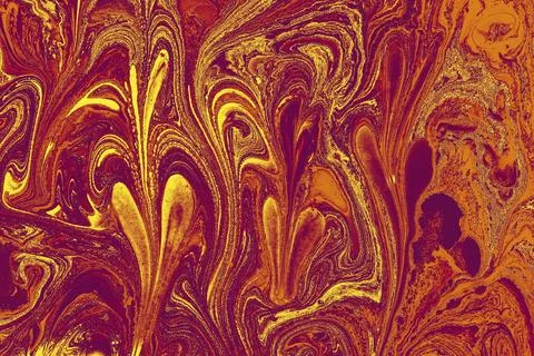 Ebru marble conch effect surface pattern design for print Illustrazione stock